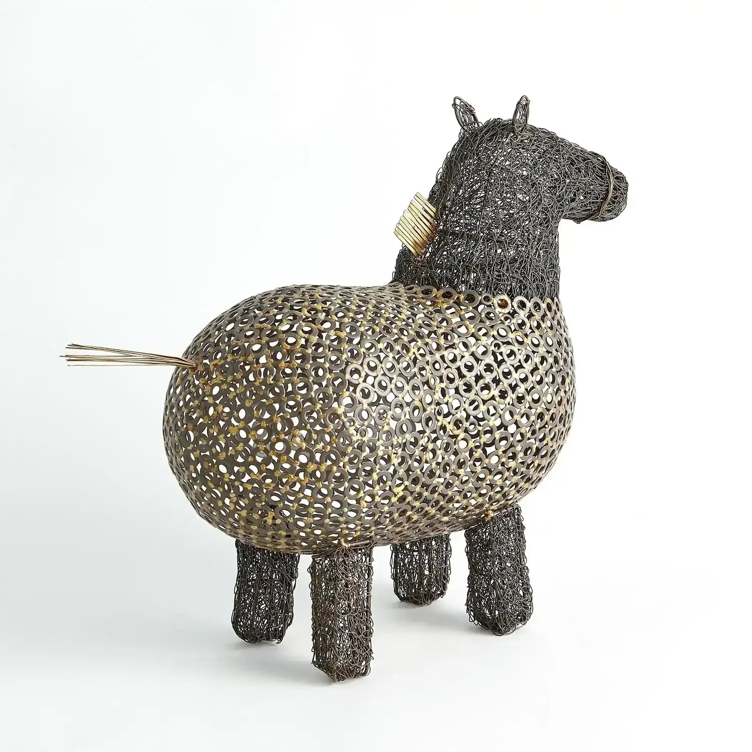 GLOBAL VIEWS CRAZY FAT PONY SCULPTURE - Decorative Accents