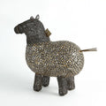 GLOBAL VIEWS CRAZY FAT PONY SCULPTURE - Decorative Accents
