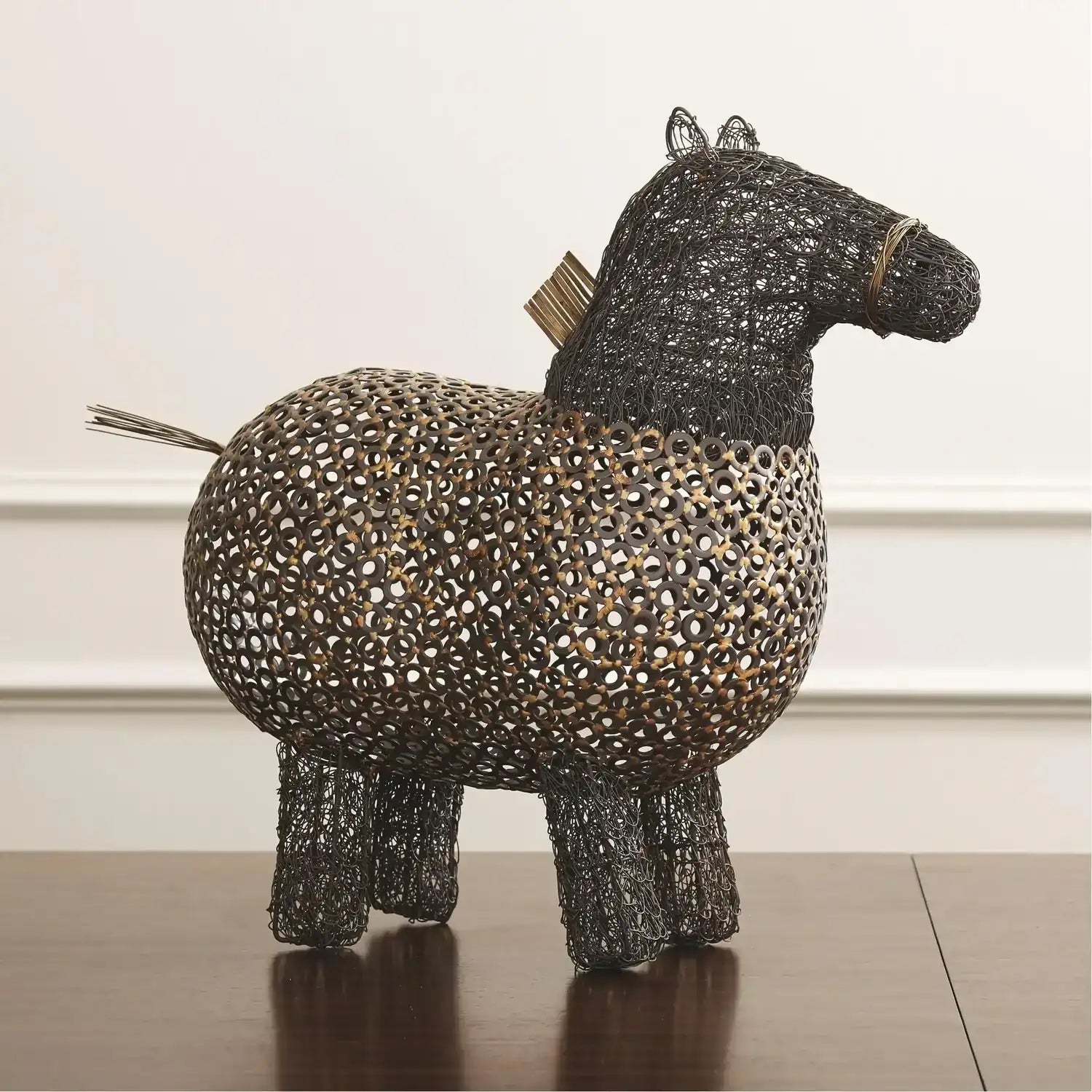 GLOBAL VIEWS CRAZY FAT PONY SCULPTURE - Decorative Accents