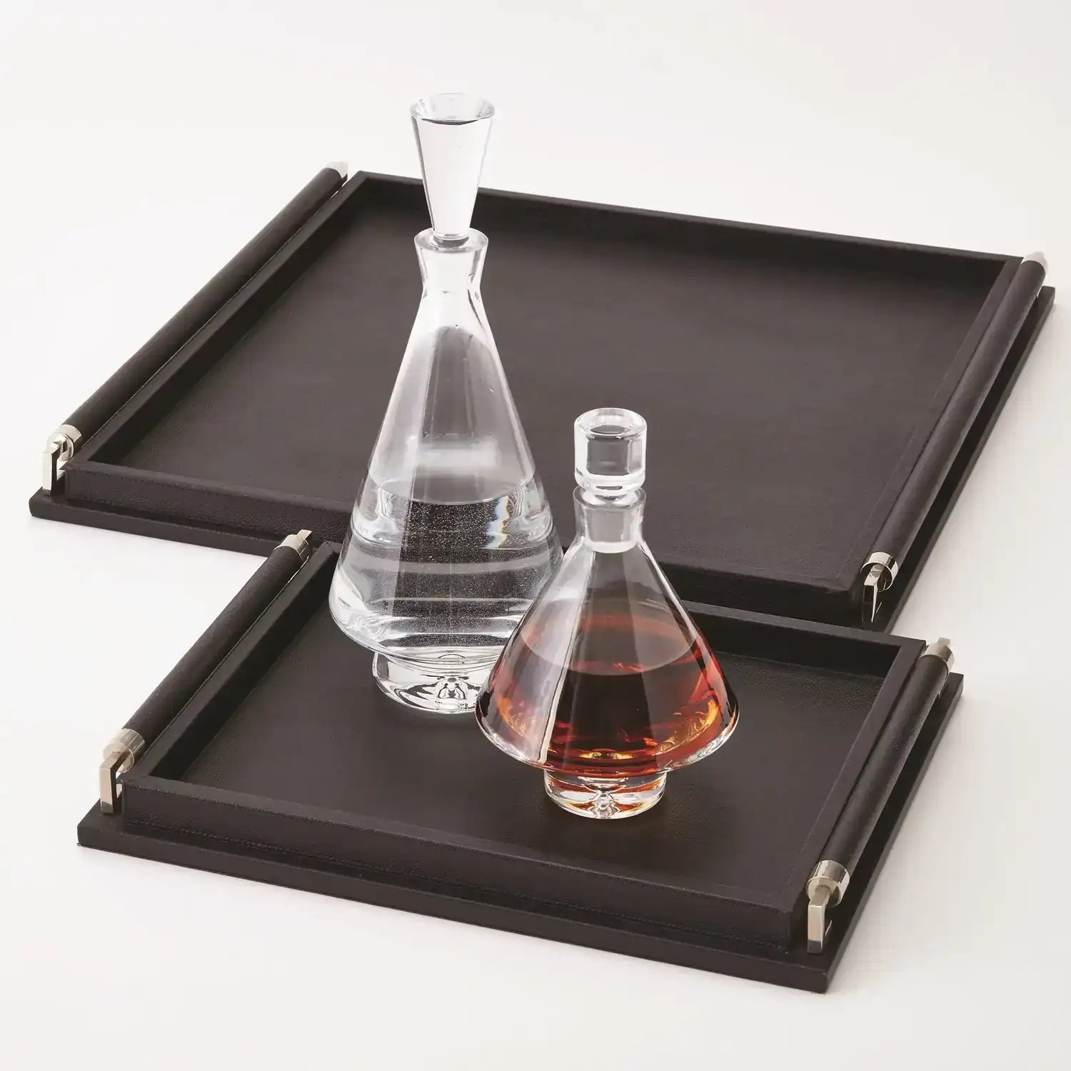 GLOBAL VIEWS WRAPPED HANDLE TRAY - Decorative Accents