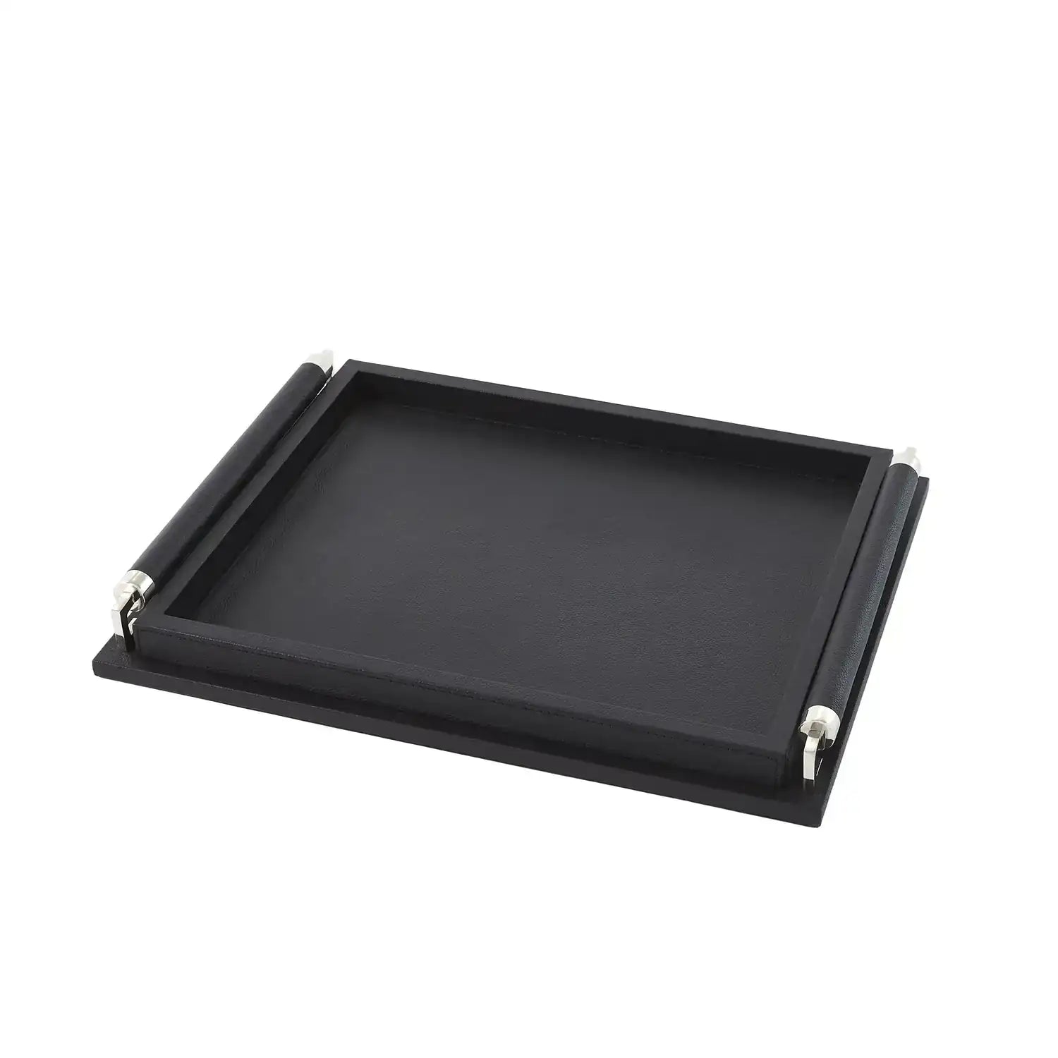 GLOBAL VIEWS WRAPPED HANDLE TRAY - Decorative Accents