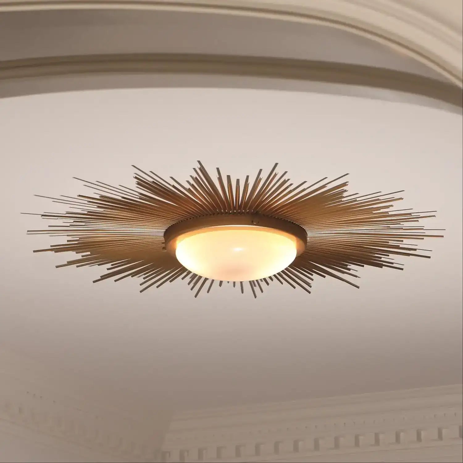 GLOBAL VIEWS, SUNBURST LIGHT FIXTURE, PENDANT LIGHT
