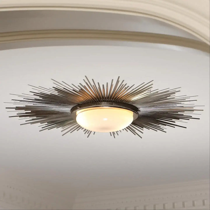 GLOBAL VIEWS, SUNBURST LIGHT FIXTURE, PENDANT LIGHT