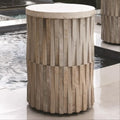 GLOBAL VIEWS ROUND TEETER TOTTER STONE TABLE - Side