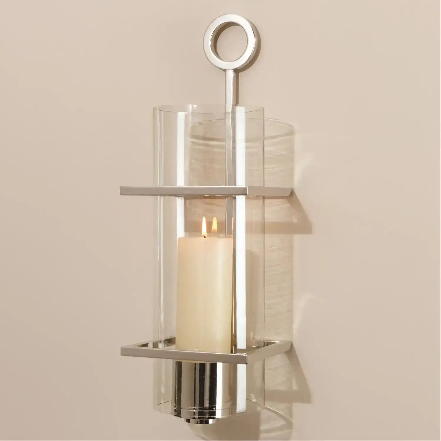 GLOBAL VIEWS CIRCLE IN SQUARE WALL SCONCE - Decorative Accents