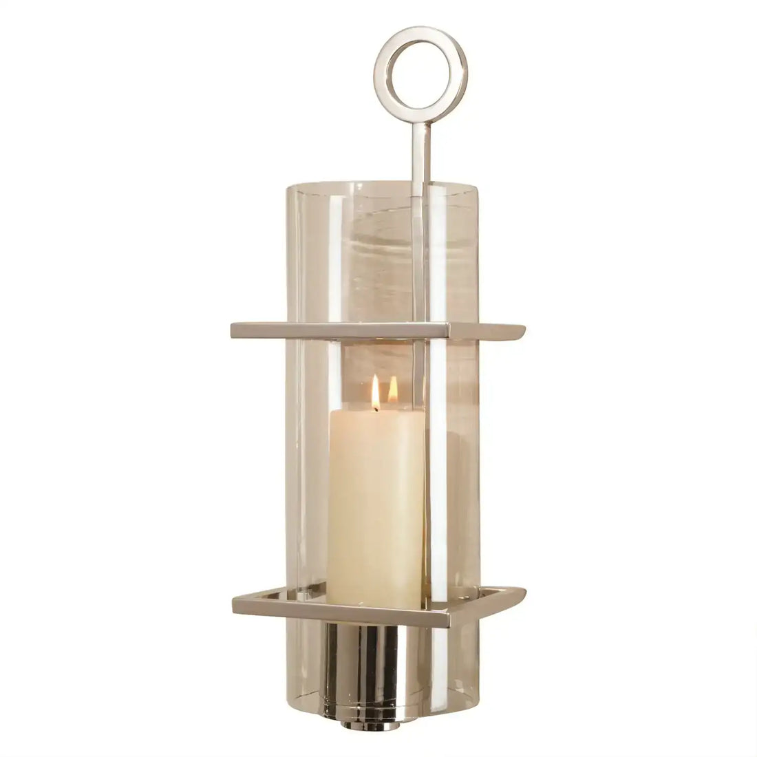 GLOBAL VIEWS CIRCLE IN SQUARE WALL SCONCE - Decorative Accents