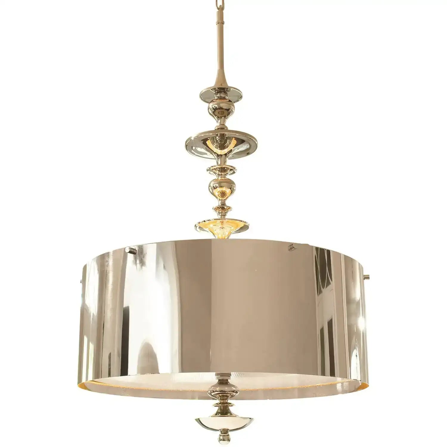 GLOBAL VIEWS, TURNED PENDANT CHANDELIER, PENDANT LIGHT