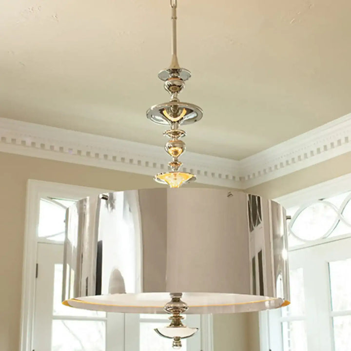 GLOBAL VIEWS, TURNED PENDANT CHANDELIER, PENDANT LIGHT