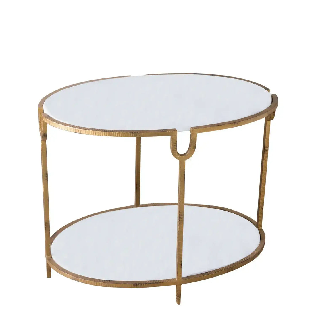 GLOBAL VIEWS IRON/STONE SIDE TABLE - Side
