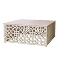 GLOBAL VIEWS MARBLE FRET COCKTAIL TABLE - Coffee