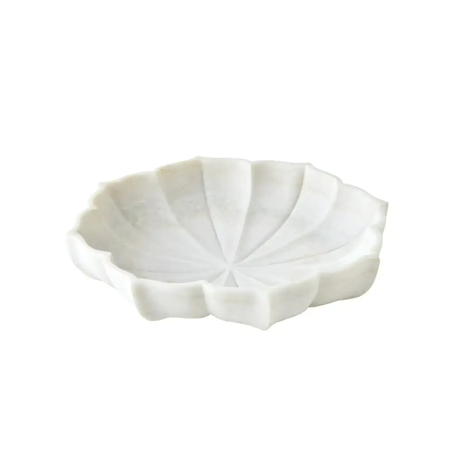 GLOBAL VIEWS MARBLE PETAL BOWL - Decorative Accents