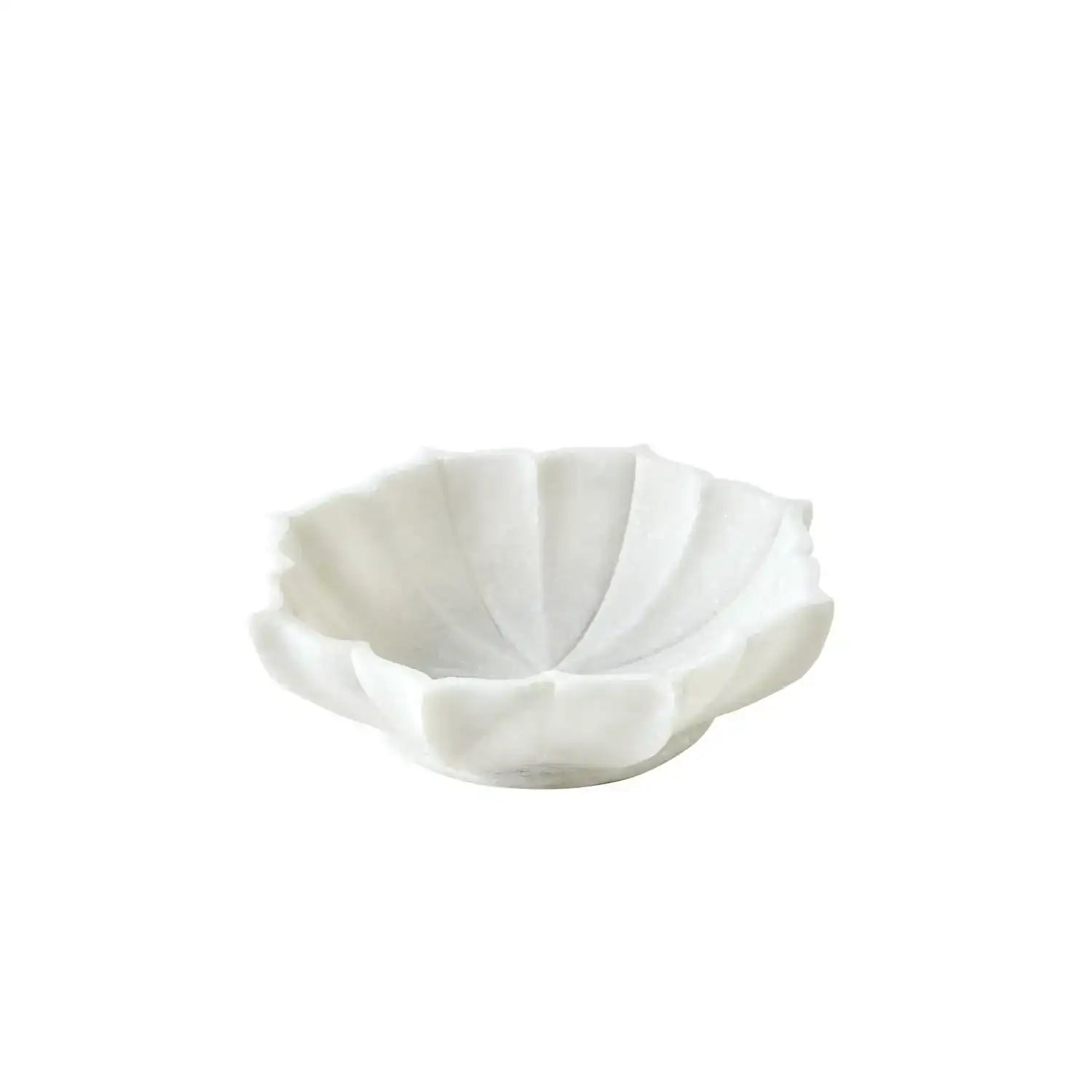 GLOBAL VIEWS MARBLE PETAL BOWL - Decorative Accents