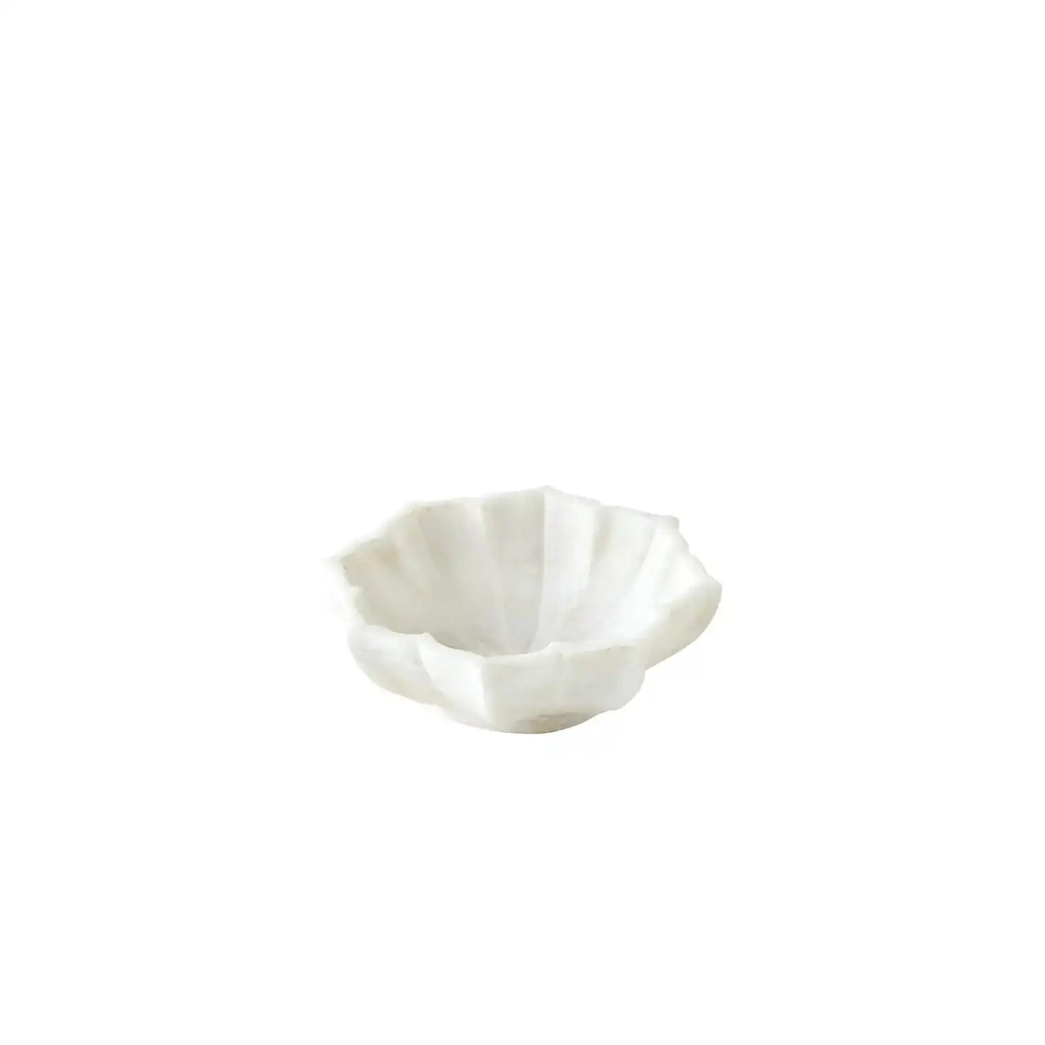 GLOBAL VIEWS MARBLE PETAL BOWL - Decorative Accents