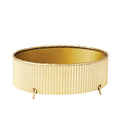 GLOBAL VIEWS CORRUGATED BAMBOO CACHEPOT - Decorative Accents