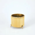 GLOBAL VIEWS CORRUGATED BAMBOO CACHEPOT - Decorative Accents