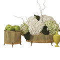 GLOBAL VIEWS CORRUGATED BAMBOO CACHEPOT - Decorative Accents