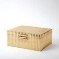 GLOBAL VIEWS CORRUGATED BAMBOO BOX - Decorative Accents