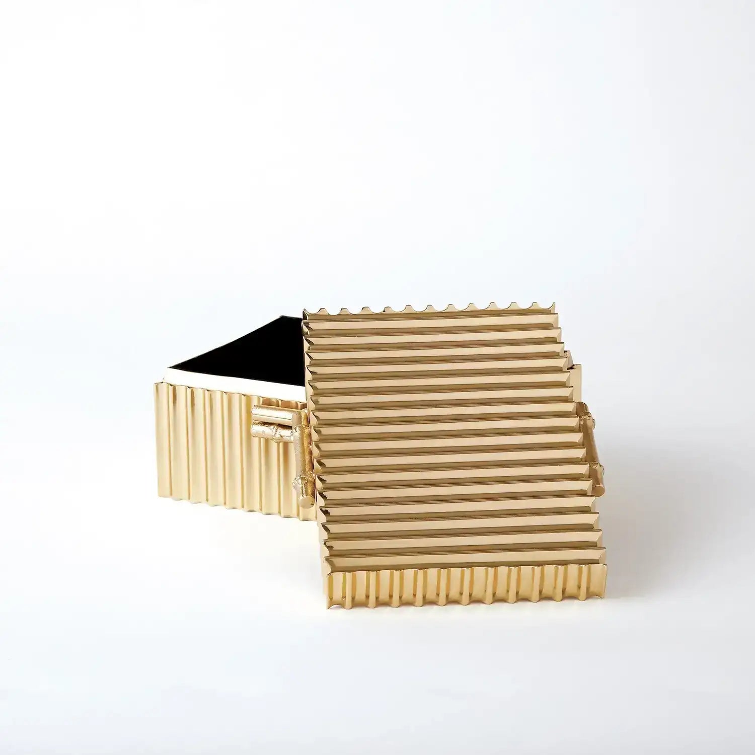 GLOBAL VIEWS CORRUGATED BAMBOO BOX - Decorative Accents