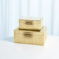 GLOBAL VIEWS CORRUGATED BAMBOO BOX - Decorative Accents