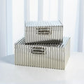 GLOBAL VIEWS CORRUGATED BAMBOO BOX - Decorative Accents