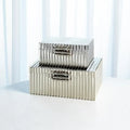 GLOBAL VIEWS CORRUGATED BAMBOO BOX - Decorative Accents