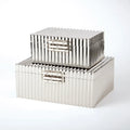 GLOBAL VIEWS CORRUGATED BAMBOO BOX - Decorative Accents
