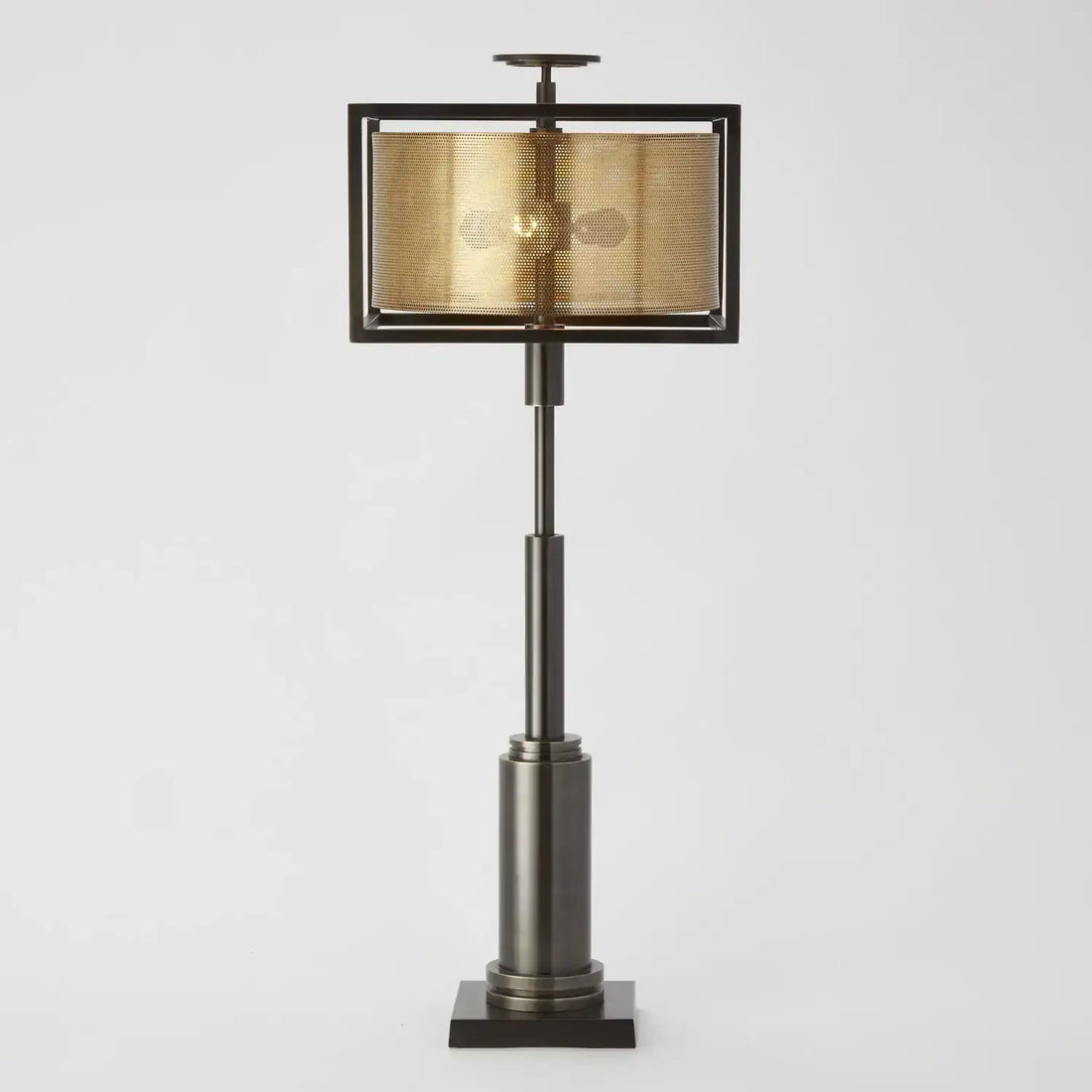 GLOBAL VIEWS, DOUBLE SHADE LAMP, TABLE LAMPS