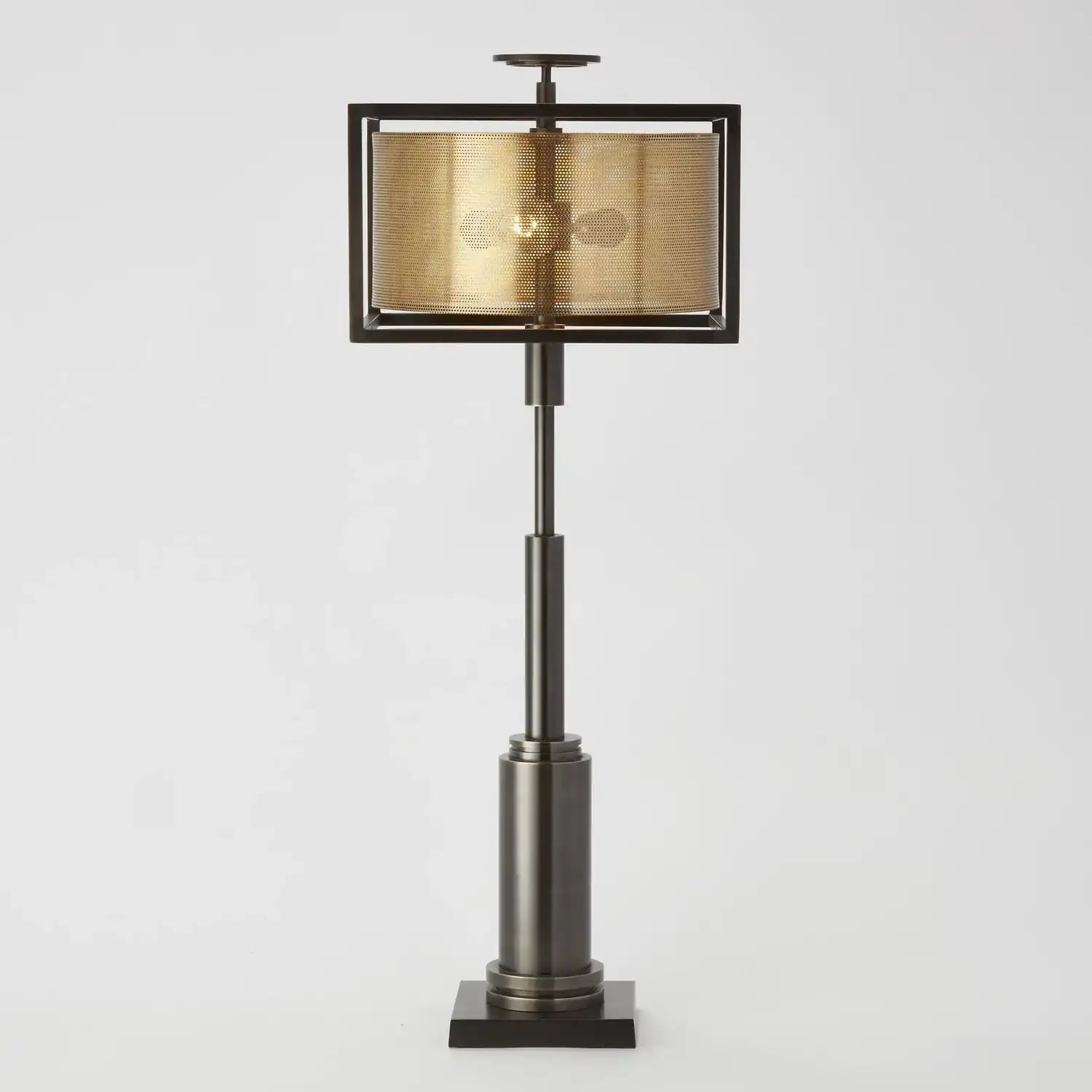 GLOBAL VIEWS, DOUBLE SHADE LAMP, TABLE LAMPS
