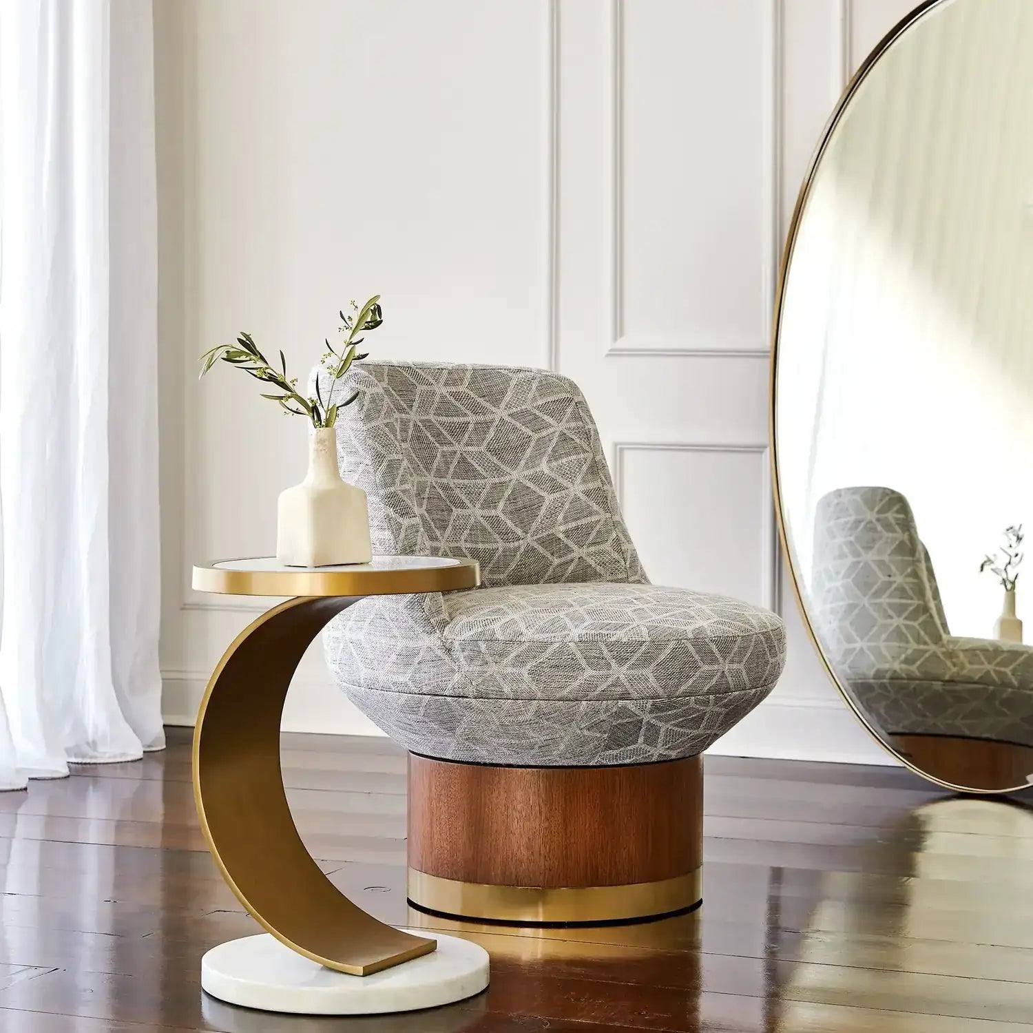 GLOBAL VIEWS C ACCENT TABLE - Side