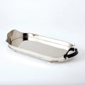 GLOBAL VIEWS DRINKS TRAY W/LEATHER HANDLES - Decorative Accents