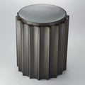 GLOBAL VIEWS FLUTED COLUMN TABLE - Side