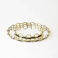 GLOBAL VIEWS LINKED MIRRORED TRAY - Decorative Accents