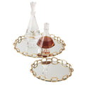 GLOBAL VIEWS LINKED MIRRORED TRAY - Decorative Accents