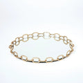 GLOBAL VIEWS LINKED MIRRORED TRAY - Decorative Accents