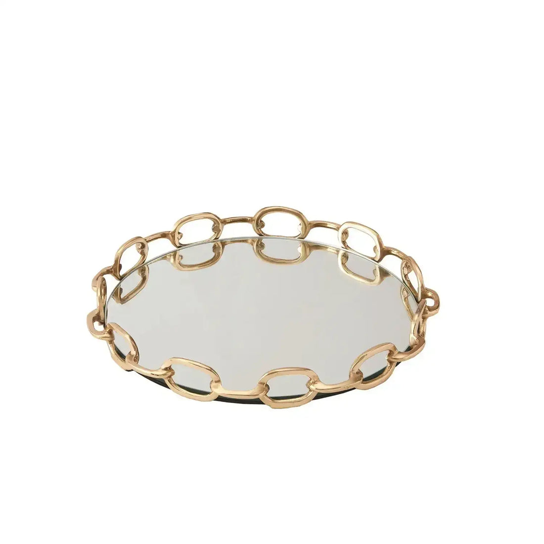 GLOBAL VIEWS LINKED MIRRORED TRAY - Decorative Accents
