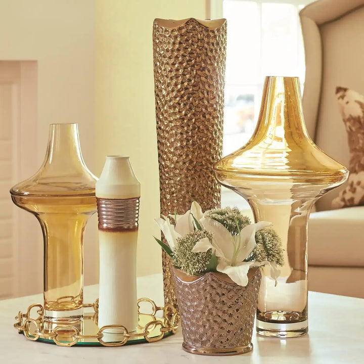 GLOBAL VIEWS LINKED MIRRORED TRAY - Decorative Accents