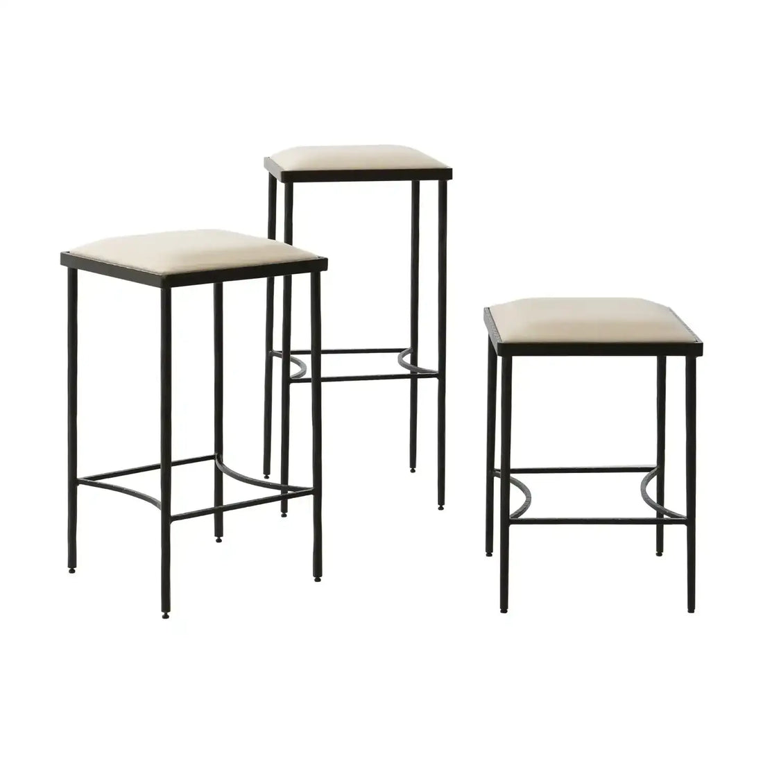 GLOBAL VIEWS HAMMERED BAR STOOL - Bar Stools