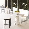 GLOBAL VIEWS HAMMERED BAR STOOL - Bar Stools