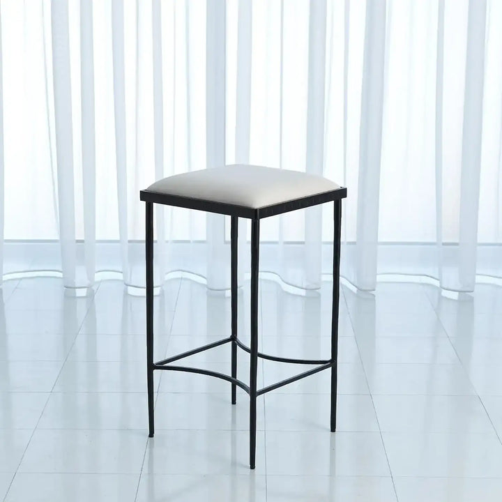 GLOBAL VIEWS HAMMERED COUNTER STOOL - Bar Stools