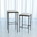 GLOBAL VIEWS HAMMERED COUNTER STOOL - Bar Stools