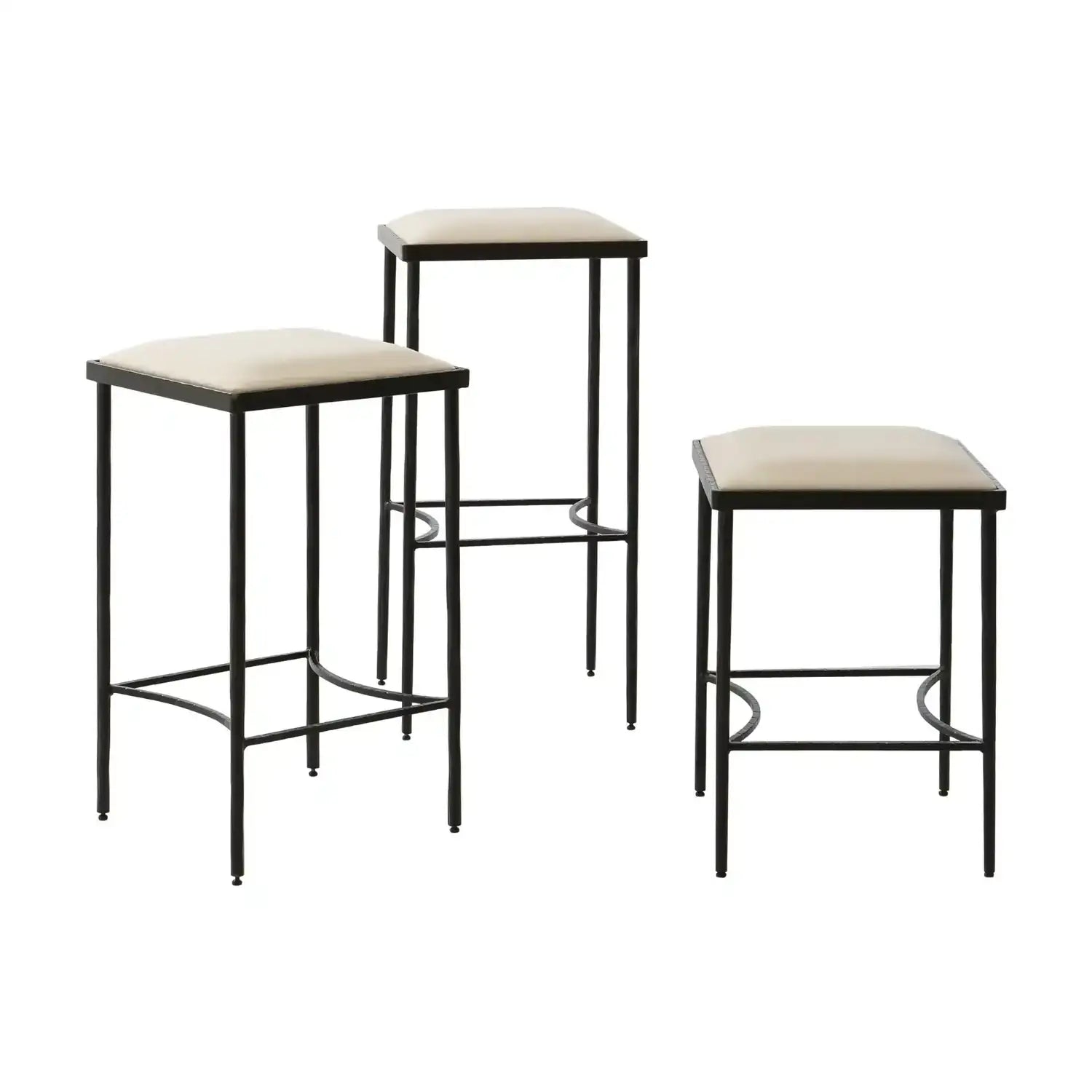 GLOBAL VIEWS HAMMERED COUNTER STOOL - Bar Stools