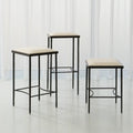 GLOBAL VIEWS HAMMERED COUNTER STOOL - Bar Stools