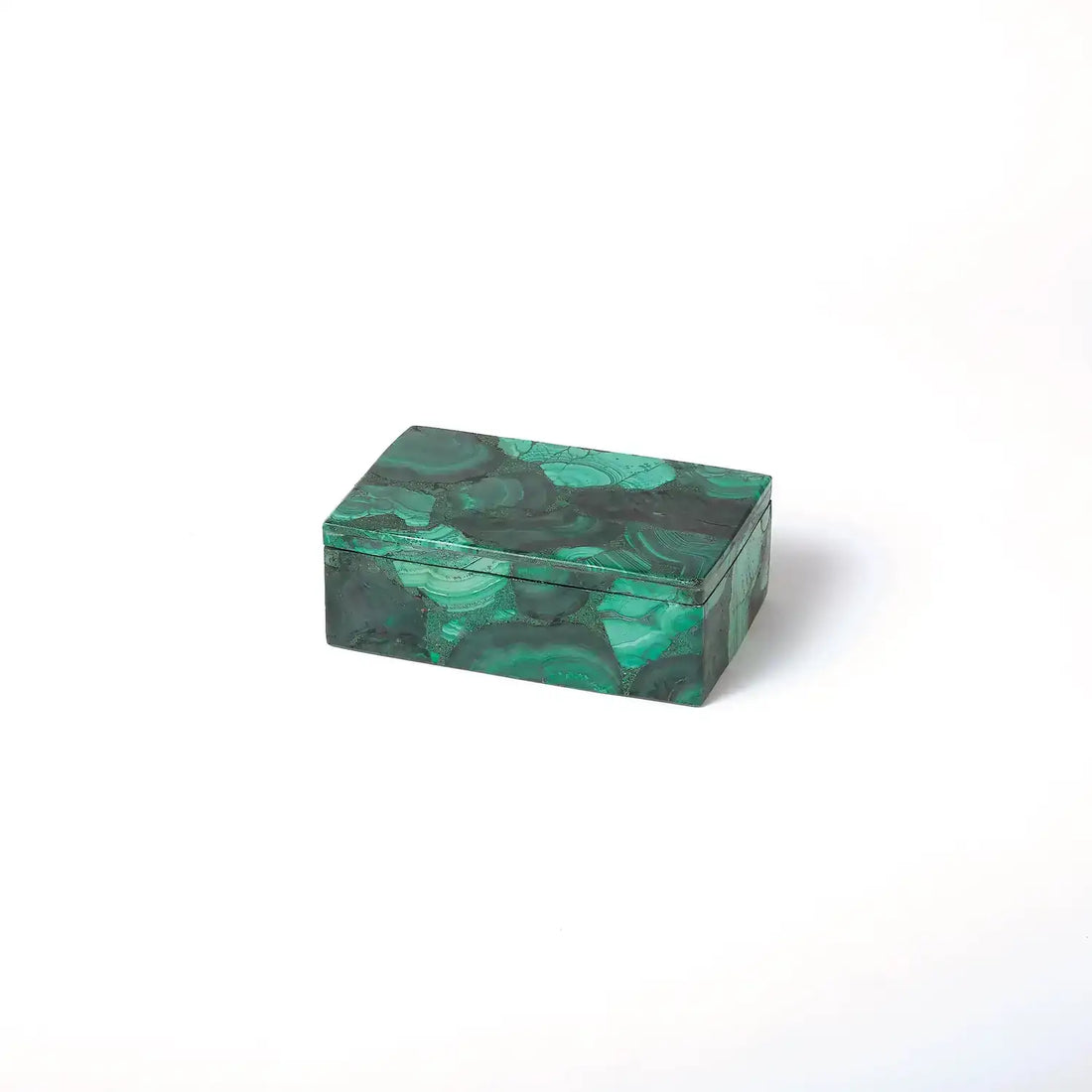 GLOBAL VIEWS MALACHITE STONE BOX - Decorative Accents
