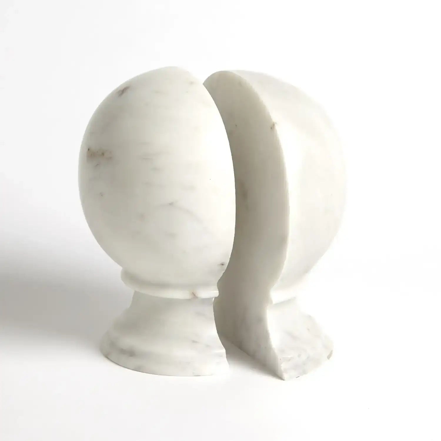 GLOBAL VIEWS MARBLE SPHERE BOOKENDS - Decorative Accents