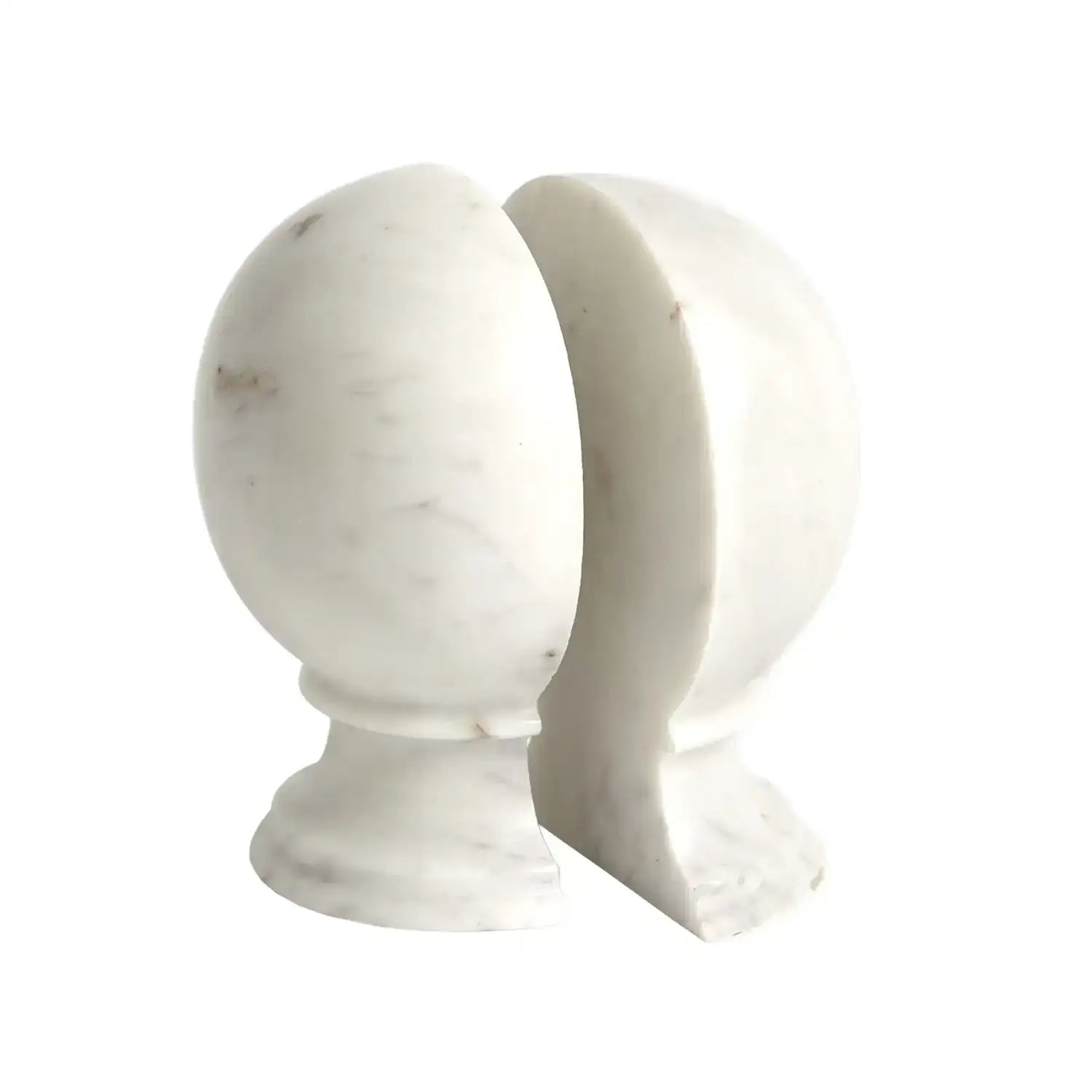GLOBAL VIEWS MARBLE SPHERE BOOKENDS - Decorative Accents