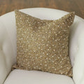 GLOBAL VIEWS GOLDEN BEADED PILLOW - Decorative Accents