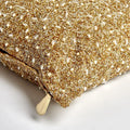GLOBAL VIEWS GOLDEN BEADED PILLOW - Decorative Accents