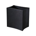 GLOBAL VIEWS FOLDED LEATHER WASTEBASKET - Decorative Accents