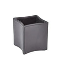 GLOBAL VIEWS FOLDED LEATHER PENCIL CUP - Decorative Accents