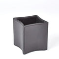 GLOBAL VIEWS FOLDED LEATHER PENCIL CUP - Decorative Accents
